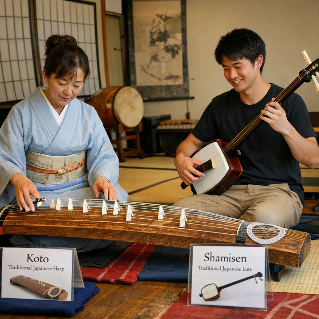 Exploring Tokyo’s Traditional Musical Instruments: Shamisen and Koto